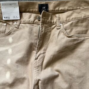 H&M Men's Beige Slim Jeans